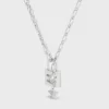 Collier Triomphe Lock en laiton avec finition rhodiée