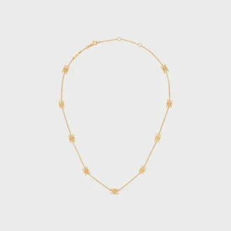 Collier Triomphe Mini Triomphe en laiton avec finition dorée