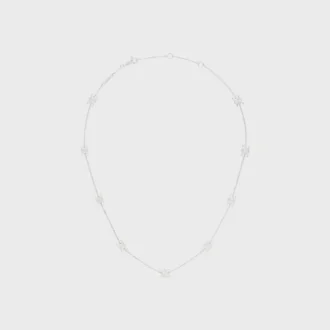 Collier Triomphe Mini Triomphe en laiton avec finition rhodiée