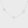 Collier Triomphe Mini Triomphe en laiton avec finition rhodiée