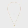 Collier Triomphe Solitaire Sparkle en strass et laiton avec finition dorée