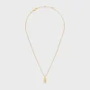 Collier Triomphe Twinkle en strass et laiton avec finition dorée Collier Triomphe Twinkle en strass et laiton avec finition dorée