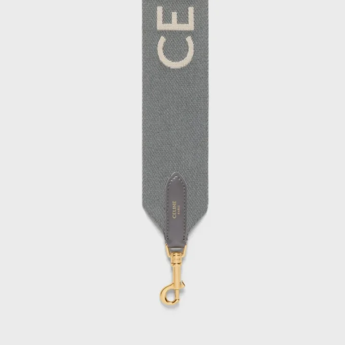 Courte bandoulière en laine avec jacquard CELINE Courte bandoulière en laine avec jacquard CELINE