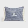 Coussin Triomphe en coton rayé Coussin Triomphe en coton rayé
