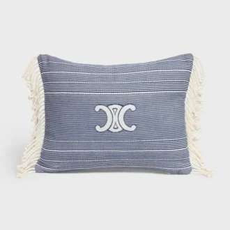 Coussin Triomphe en coton rayé Coussin Triomphe en coton rayé