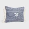 Coussin Triomphe en coton rayé Coussin Triomphe en coton rayé