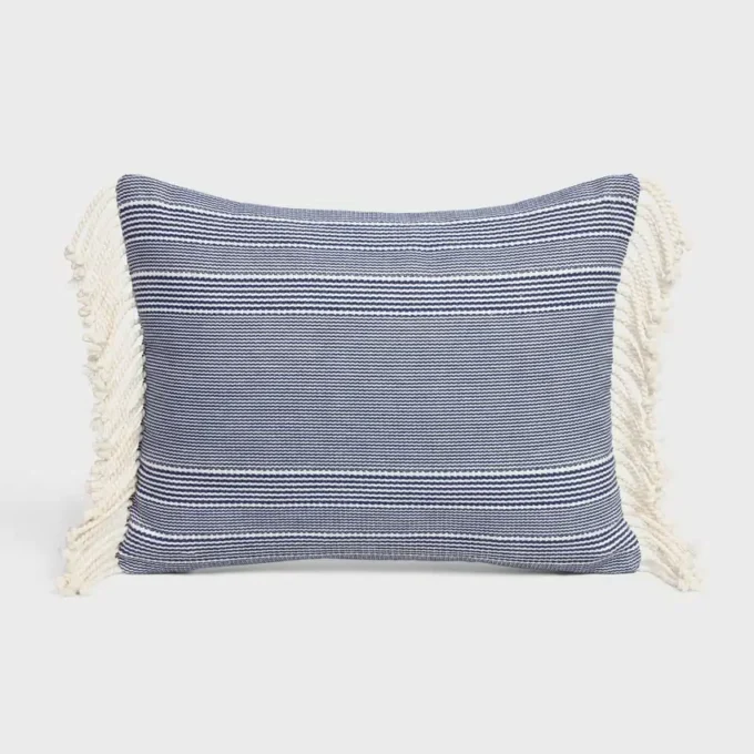 Coussin Triomphe en coton rayé Coussin Triomphe en coton rayé