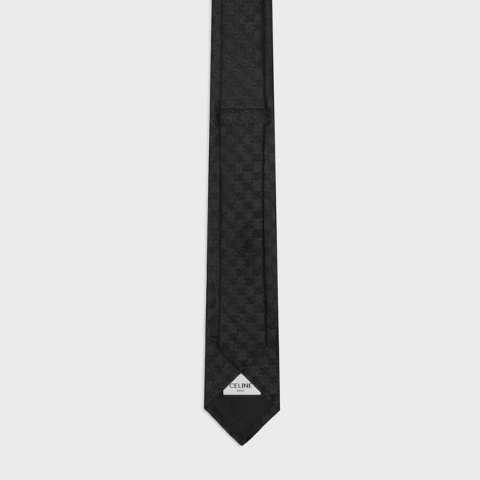 Cravate en jacquard de soie Mini Triomphe Cravate en jacquard de soie Mini Triomphe