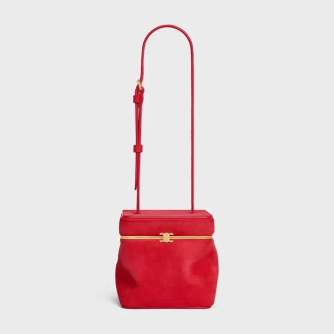 Cube en cuir de chèvre suédé