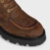Derbies CELINE Triomphe en cuir de veau suédé ciré