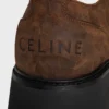 Derbies CELINE Triomphe en cuir de veau suédé ciré