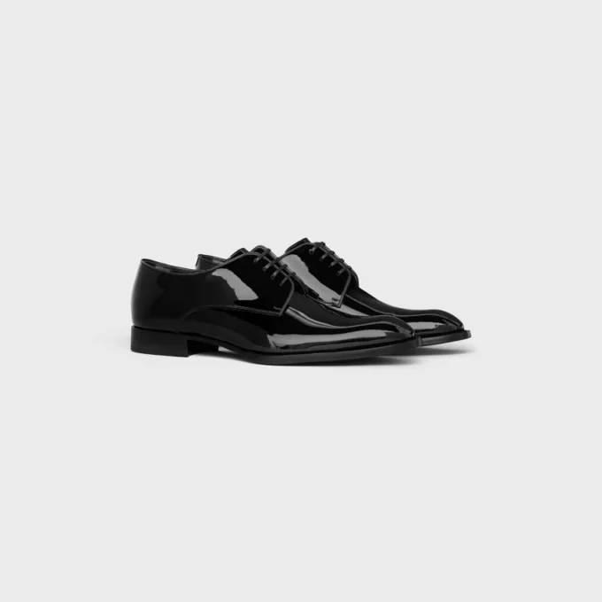 Derby Tuxedo CELINE en cuir de veau verni Derby Tuxedo CELINE en cuir de veau verni