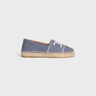 Espadrilles CELINE en textile rayé avec motif Triomphe