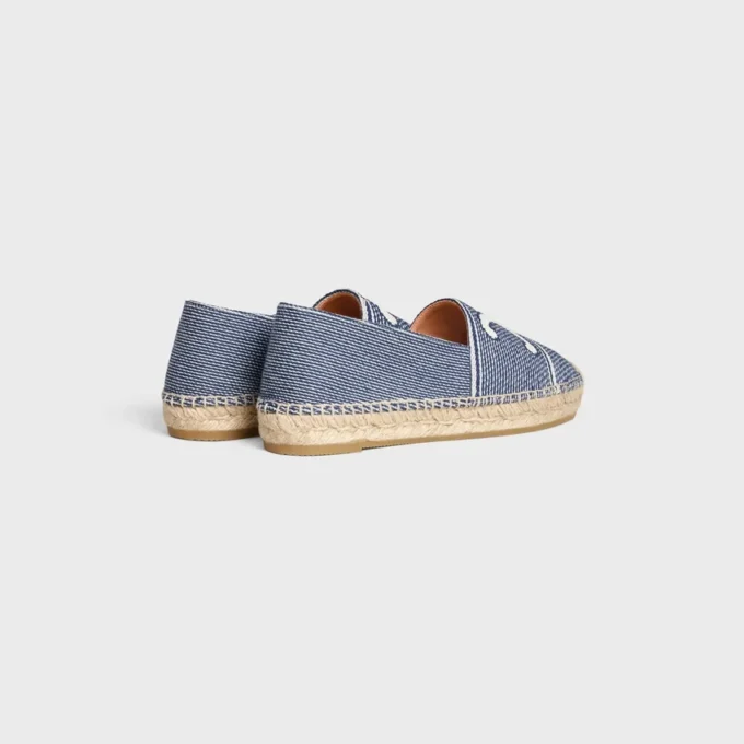 Espadrilles CELINE en textile rayé avec motif Triomphe