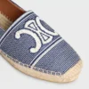 Espadrilles CELINE en textile rayé avec motif Triomphe