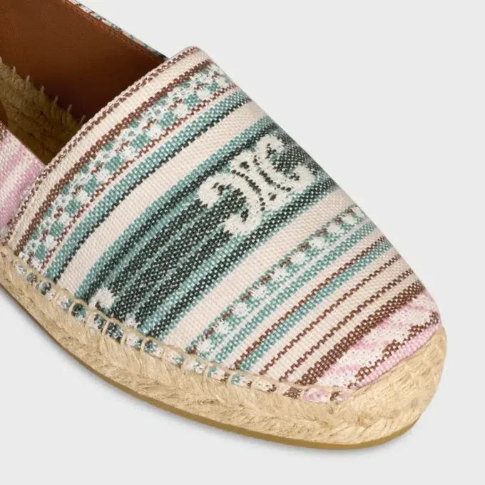 Espadrilles CELINE en tissu jacquard Triomphe