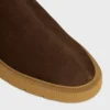 Flow – Bottines zippées en cuir d&rsquo;agneau suédé extensible