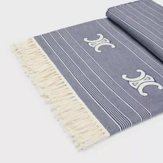 Fouta Triomphe en coton rayé