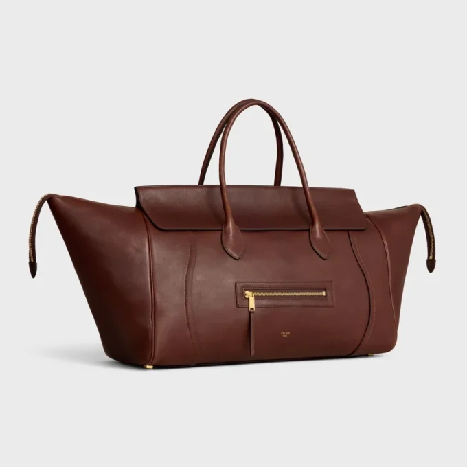 Grand Luggage en cuir d’agneau souple et brillant Grand Luggage en cuir d’agneau souple et brillant