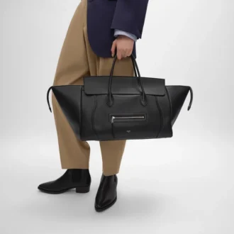 Grand Luggage en cuir de veau grainé