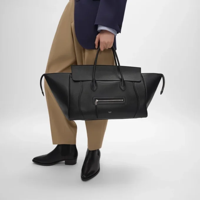 Grand Luggage en cuir de veau grainé Grand Luggage en cuir de veau grainé