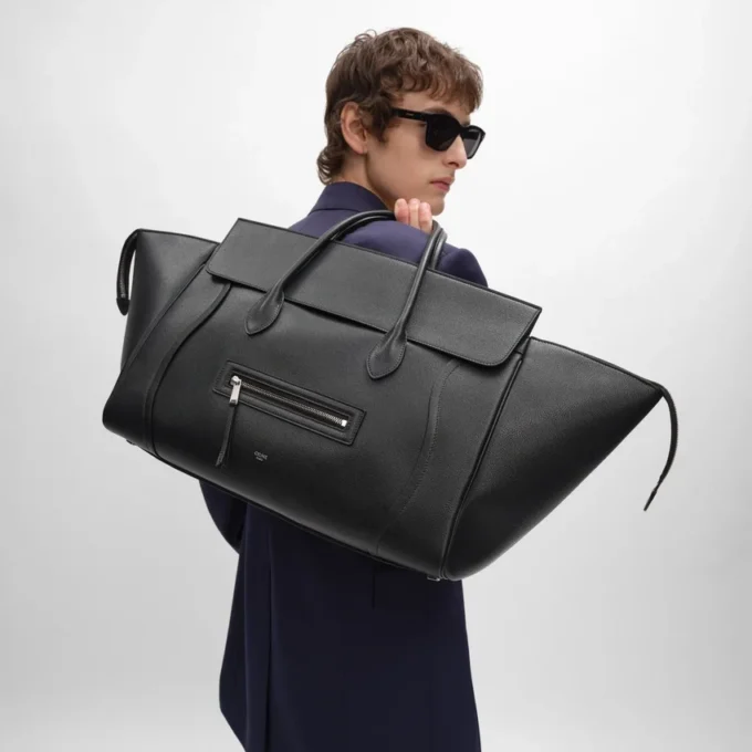Grand Luggage en cuir de veau grainé Grand Luggage en cuir de veau grainé