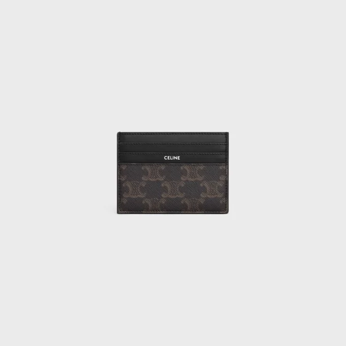 Grand porte-cartes en Triomphe Canvas et cuir de veau Grand porte-cartes en Triomphe Canvas et cuir de veau