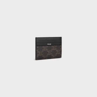 Grand porte-cartes en Triomphe Canvas et cuir de veau