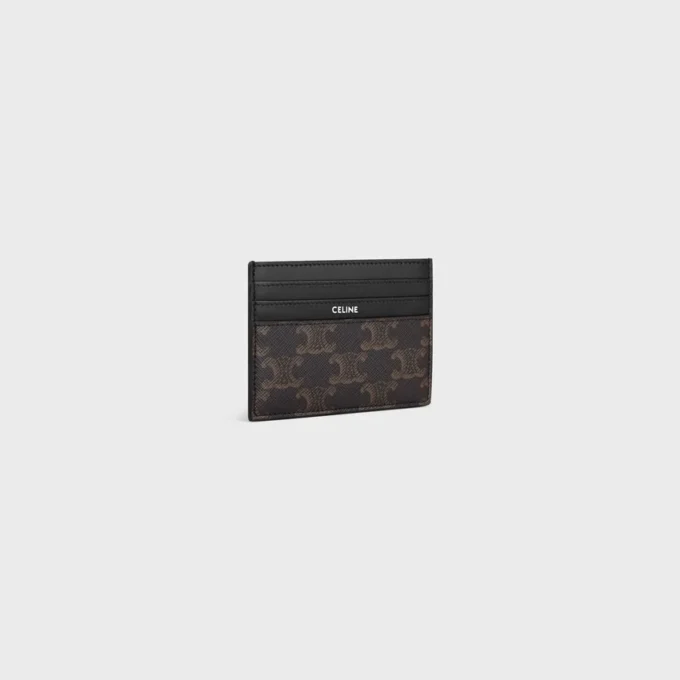 Grand porte-cartes en Triomphe Canvas et cuir de veau Grand porte-cartes en Triomphe Canvas et cuir de veau