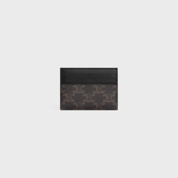 Grand porte-cartes en Triomphe Canvas et cuir de veau Grand porte-cartes en Triomphe Canvas et cuir de veau