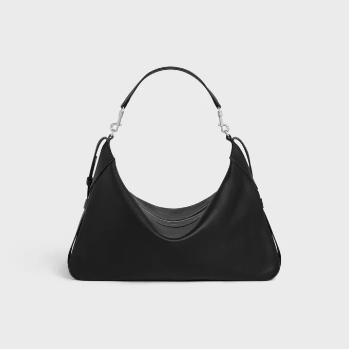 Grand Romy en cuir de veau grainé souple