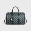 Grand sac Boston en toile Triomphe Canvas et cuir de veau