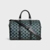 Grand sac Boston en toile Triomphe Canvas et cuir de veau