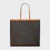 Grand sac cabas plat en Triomphe Canvas