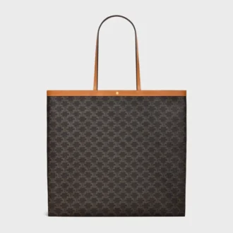 Grand sac cabas plat en Triomphe Canvas