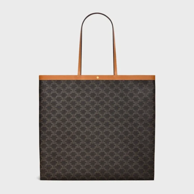 Grand sac cabas plat en Triomphe Canvas