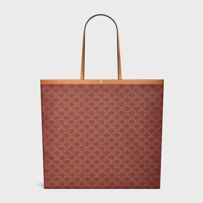 Grand sac cabas plat en Triomphe Canvas