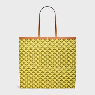 Grand sac cabas plat en Triomphe Canvas
