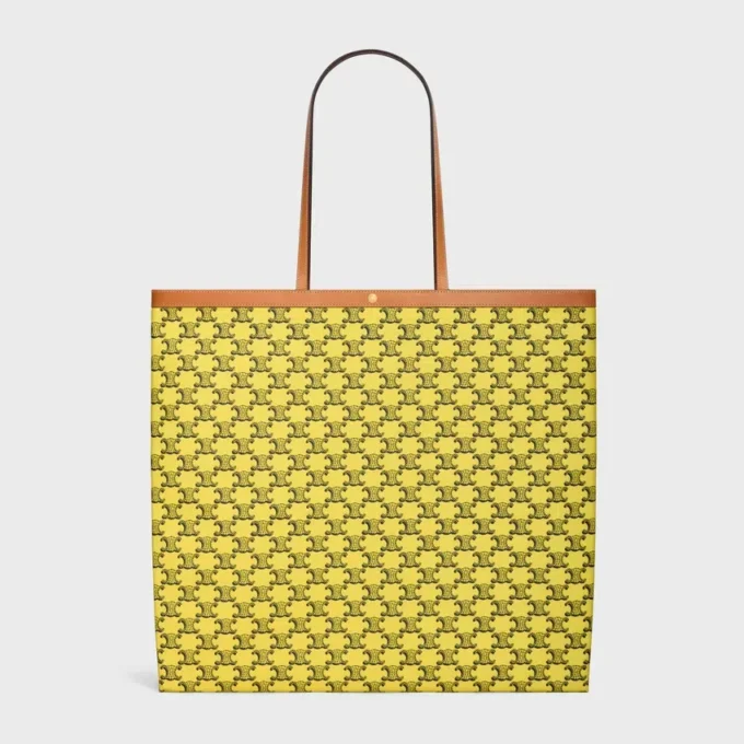 Grand sac cabas plat en Triomphe Canvas