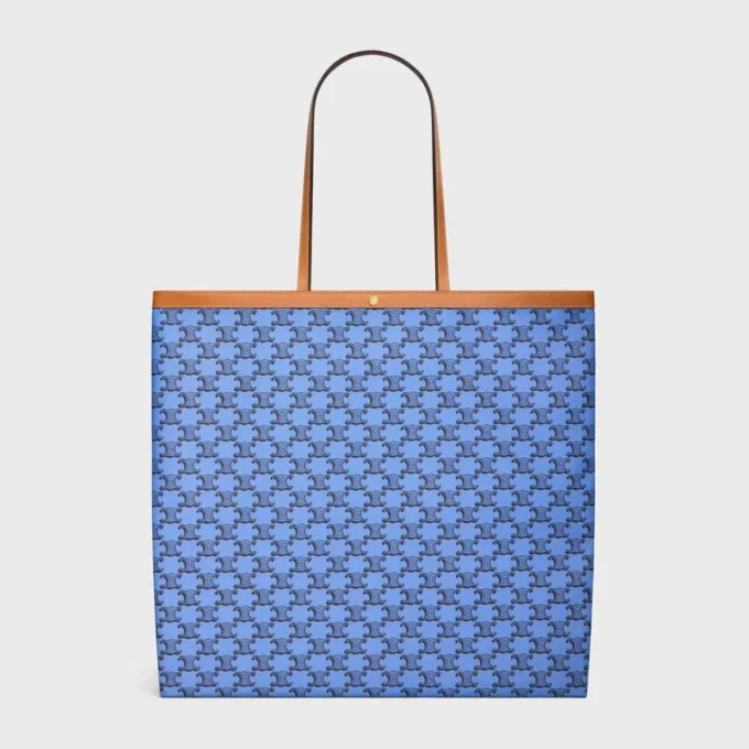 Grand sac cabas plat en Triomphe Canvas