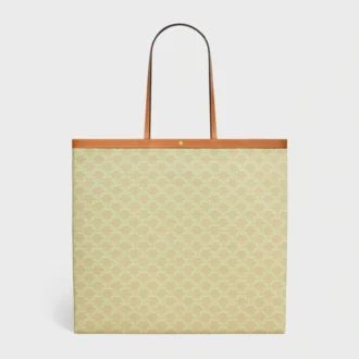 Grand sac cabas plat en Triomphe Canvas