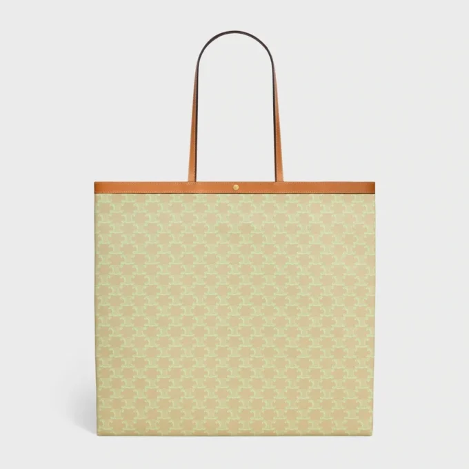 Grand sac cabas plat en Triomphe Canvas