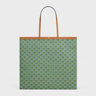 Grand sac cabas plat en Triomphe Canvas