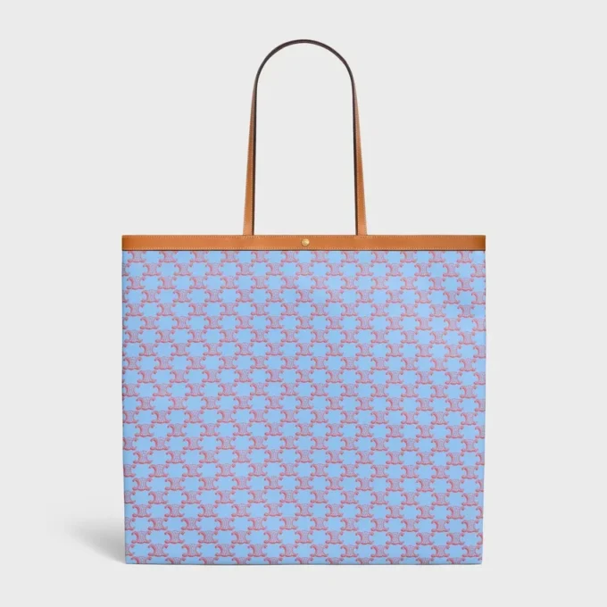 Grand sac cabas plat en Triomphe Canvas