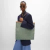 Grand sac cabas plat en Triomphe Canvas