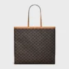 Grand sac cabas plat en Triomphe Canvas