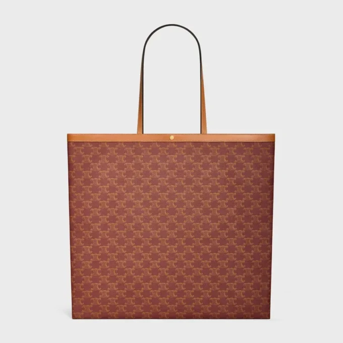 Grand sac cabas plat en Triomphe Canvas