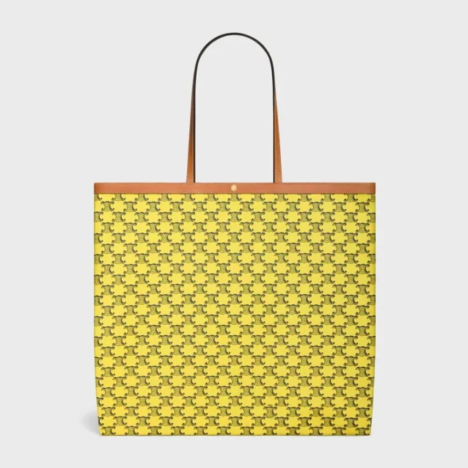 Grand sac cabas plat en Triomphe Canvas