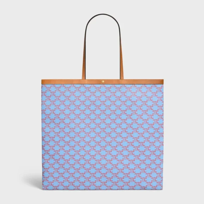 Grand sac cabas plat en Triomphe Canvas