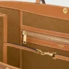 Grand sac cabas plat en Triomphe Canvas